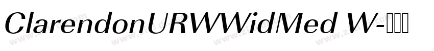 ClarendonURWWidMed W字体转换